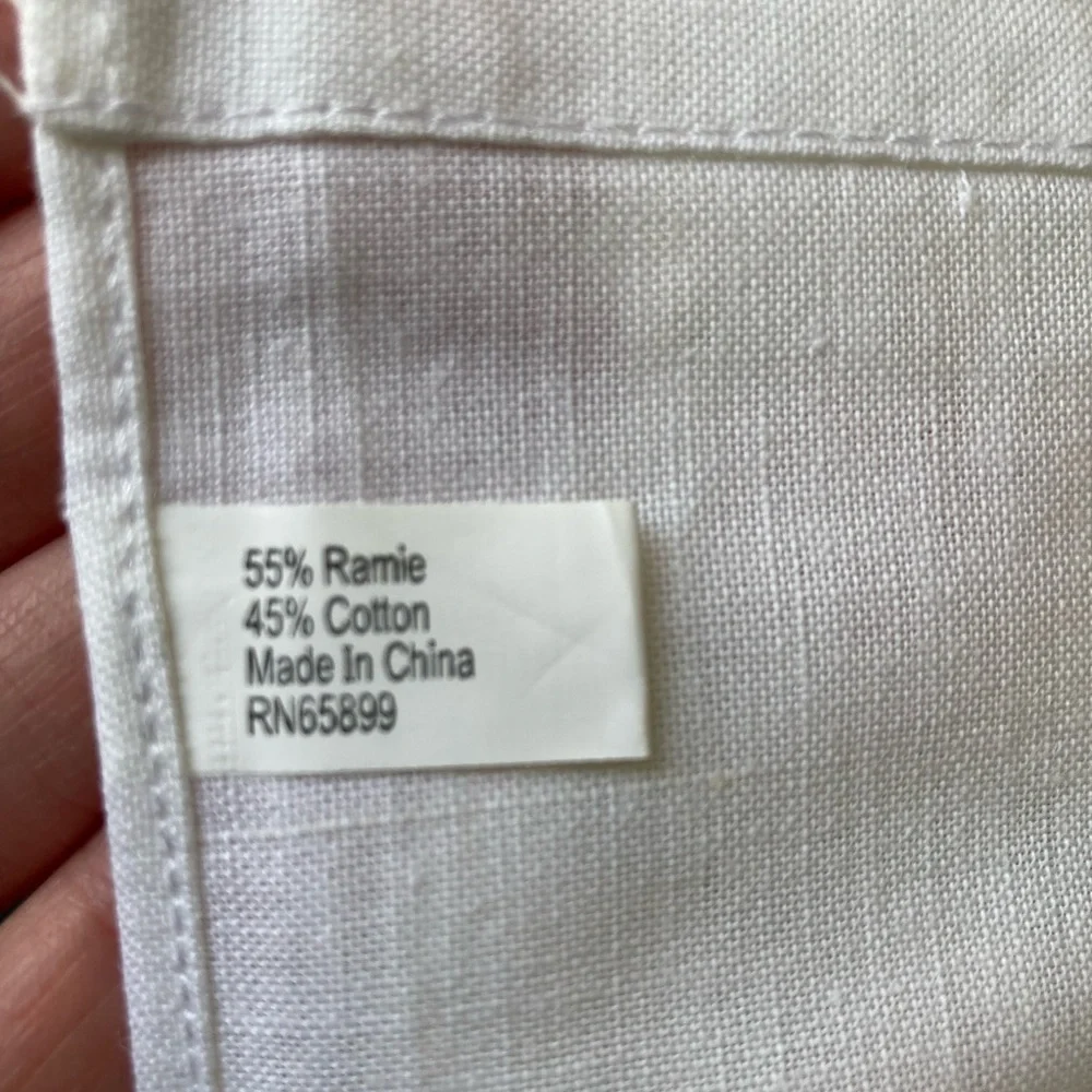 Embroidered White Guest Towels - Set of Two